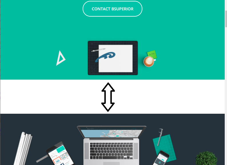 Gap between the banner and the image below Gap between the banner and the image below